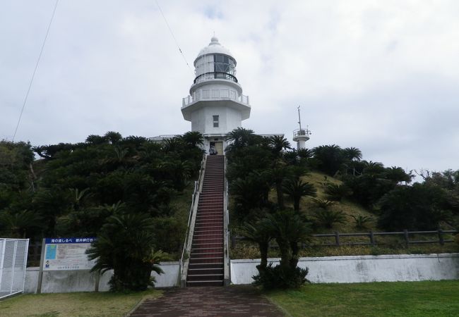 都井岬駐車場から見る都井岬灯台