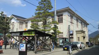 無料休憩所もある町の中心