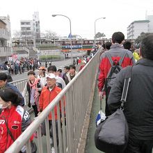 西京極総合運動公園への道