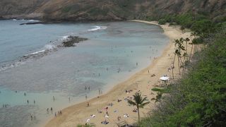 ハワイの人気ビーチの１つ