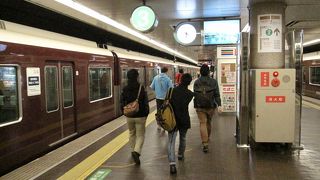 京都の中心地　阪急京都線の始発駅