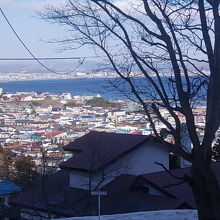 碑の付近からの眺望