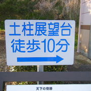 土柱に立ち寄ることのできるPA