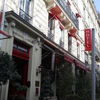 ホテル外観。インテリアの雰囲気と統一がとれてて可愛い