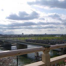 多摩川浅間神社の見晴台より