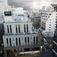 客室から見た新宿の町並み