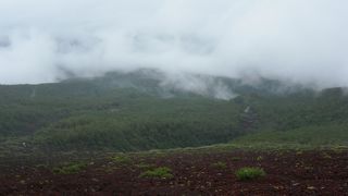 景色が全く見えない富士登山