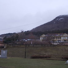 碑と旧函館区公会堂の位置関係はこんな感じです