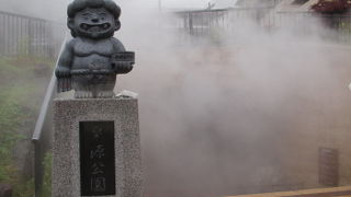 煙や蒸気がすごい