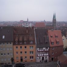 城からの市街の眺め