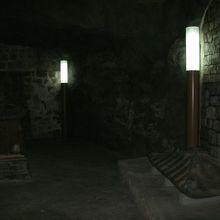 墓室の中が再現された部屋(浦添グスク・ようどれ館 )