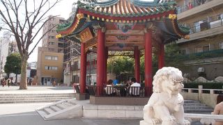 中華街のなかにある公園