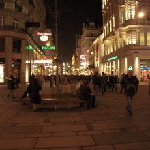 ザッハーコンフィズリーがあるケルントナー通り