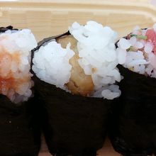 辛子明太子、甘鯛西京焼き、カリカリ梅です。