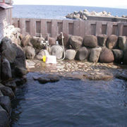 海岸にある眺めのよい露天風呂