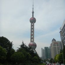 上海名物テレビ塔「明珠電視塔」