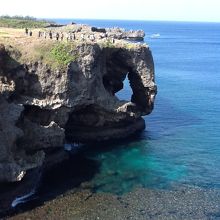 海の青さに感激！