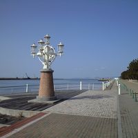 ロッジから歩いてすぐの海浜公園