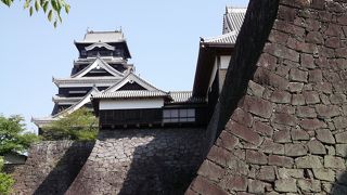 石垣の曲線が・・・