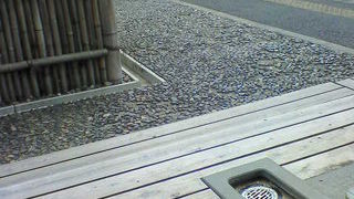 電車や湯布院の山々を見ながらの足湯