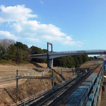 多摩東公園風景、有名な電車見橋。