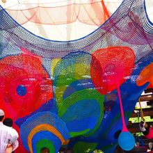 子供が思い切り遊べる、ネットの森