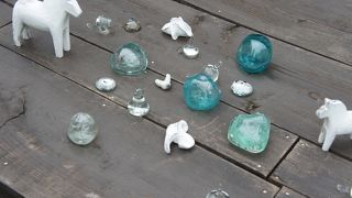 キラキラ輝くガラス