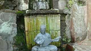 弁天様と膝交えて・・銭洗いの穴場教えます