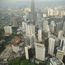 KLタワーからみたツインタワー