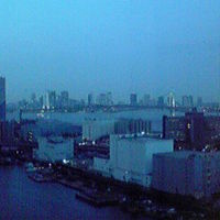 レインボーブリッジが見えるので写真より実際の方が断然綺麗です