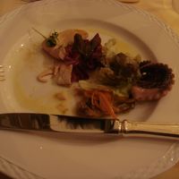 レストランにてコース料理