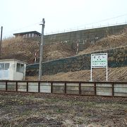 日本海を向いた駅