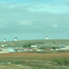 風車が丘の上に見えました