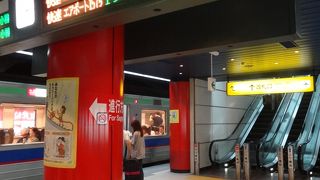 新千歳空港の地下にあるJR駅