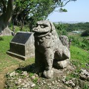 沖縄戦の戦闘での弾痕が･･･