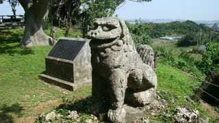沖縄戦の戦闘での弾痕が･･･