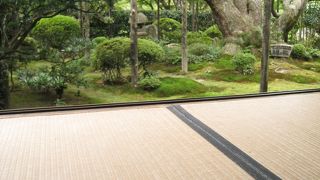 額縁庭を観賞に