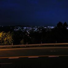 展望台から見た飯塚の街の灯り