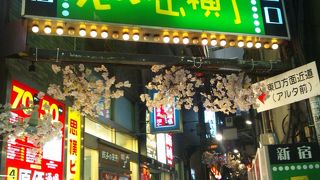 外国人観光客が見学