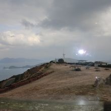 千畳敷のカフェから