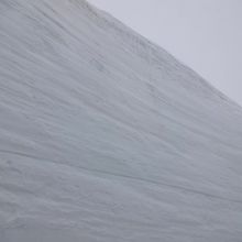 ここが一番高い18mの雪壁です