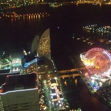 横浜の夜景ってオンリーワンだねぇ。