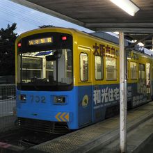 チンチン電車をゆっくり見ることができる駅、浜寺駅前駅