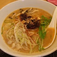 名物のラーメン。