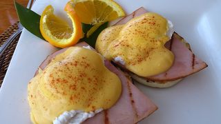 海を見ながらの食事