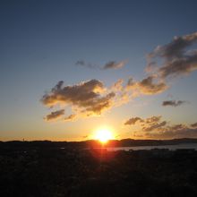 初日の出はこんな感じで見えます