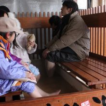 有馬温泉　太閤の湯で足湯