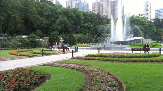 山の斜面にあるため園内の傾斜がきついです。