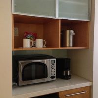 レンジとコーヒーメーカー