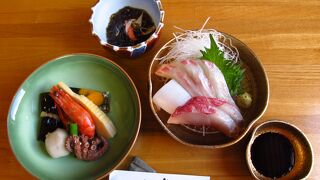 瀬戸内海の刺身が新鮮です。